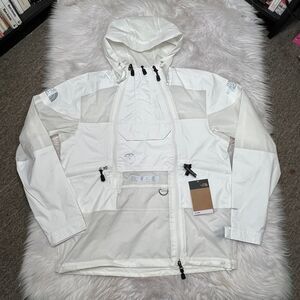 THE NORTH FACE STEEP TECH LIGHT RAIN JACKET WHITE